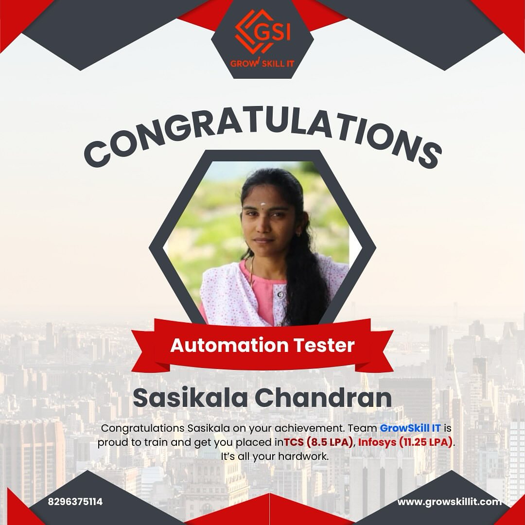 Growskill IT : Placed Students