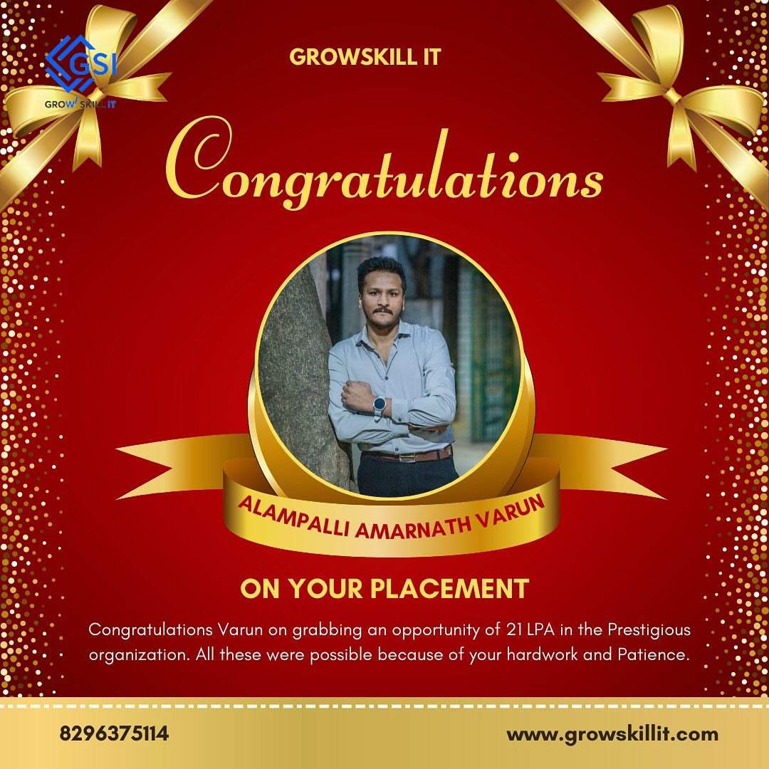 Growskill IT : Placed Students